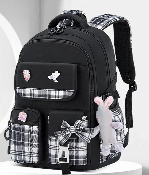 Sac à dos à carreaux ergonomique